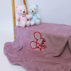 Плед дитячий Фіолетовий з вишивкою Mickey велсофт Penetka 95x85 см