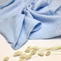 Плед дитячий без вишивки Блакитний муслін чотиришаровий Penetka 100x80 см