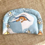 Kids Pillow with Rounded Corners Brown Teddy Bear Calico Penetka 35x22 cm