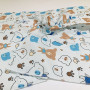 Пелюшка бязь Блакитні ведмедики Penetka 110x85 см
