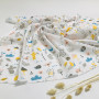 Пелюшка Сірі мишки муслін двошаровий Penetka75x60 см