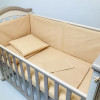 Бортики захист в дитяче ліжко Золотисті бязь Penetka 120x40, 60x40 см